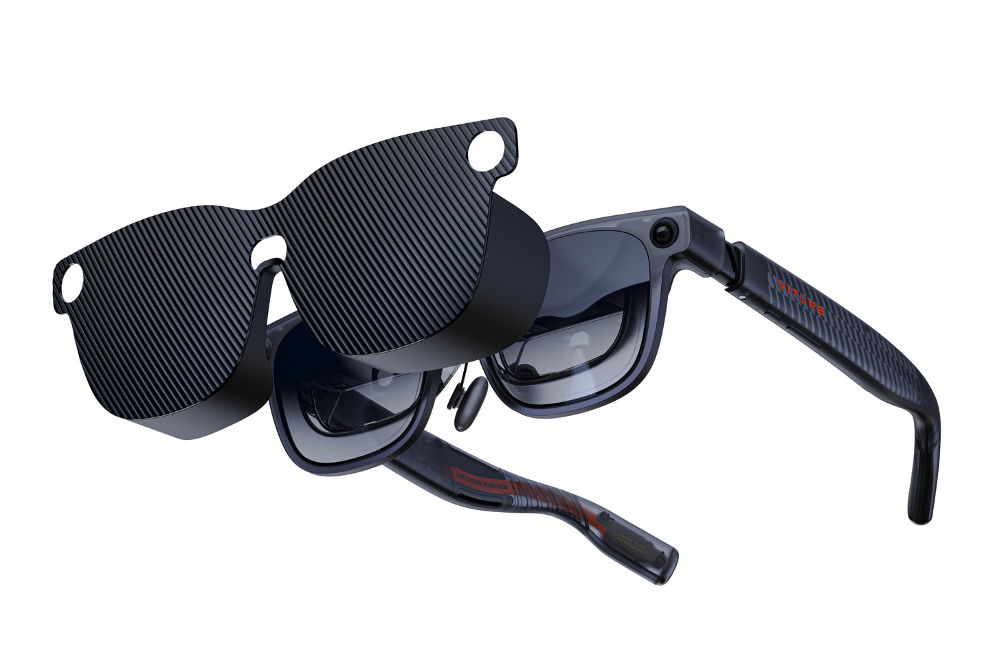VITURE Luma Ultra Lens Shade Attaching to VITURE AR / XR glasses