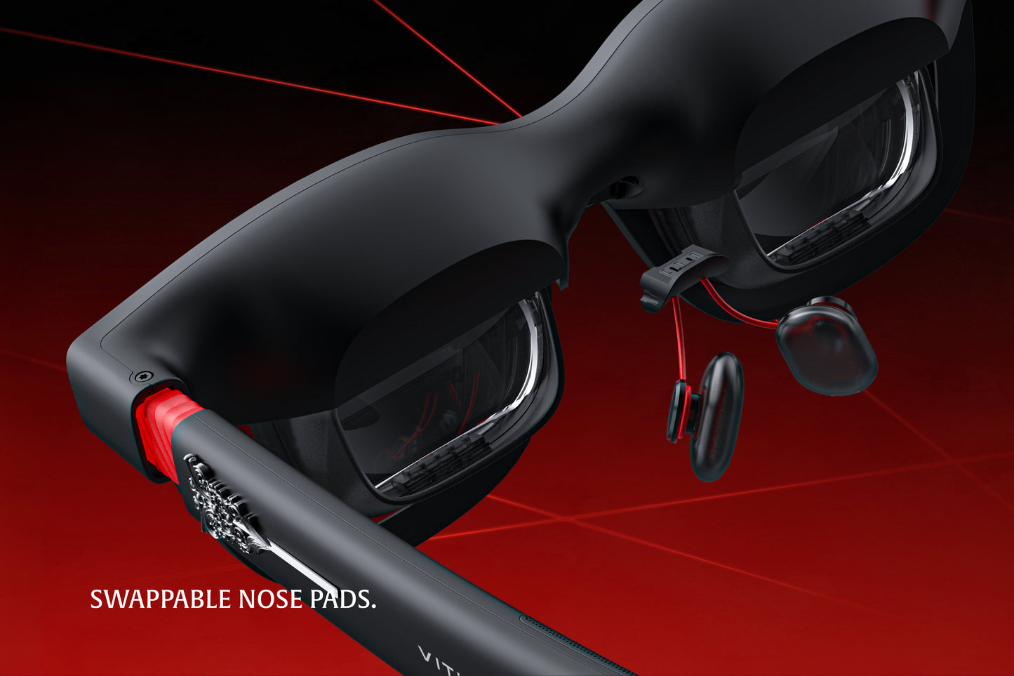 VITURE x Phantom Blade Zero Phantom Beast XR Glasses: SWAPPABLE NOSE PADS.