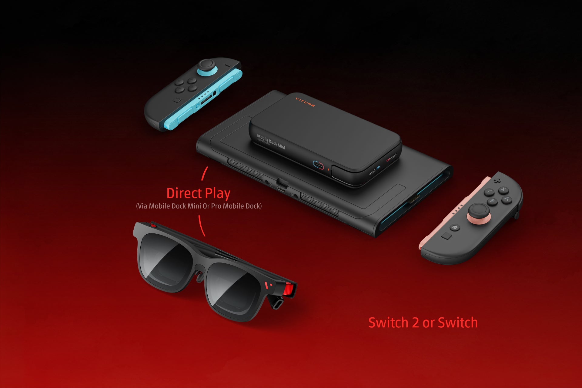 VITURE x Phantom Blade Zero Phantom Beast XR Glasses: Direct Play with Switch 2 or Switch Via Mobile Dock Mini Or Pro Mobile Dock